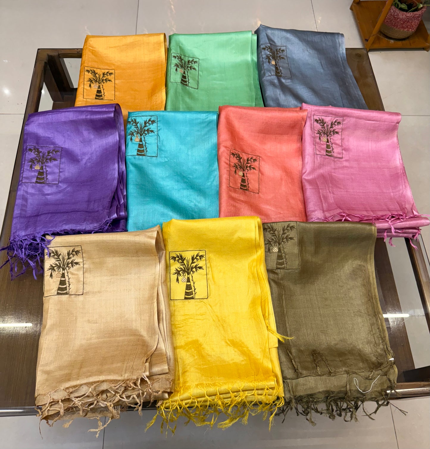 Pure Kosa Silk Plain Dupatta