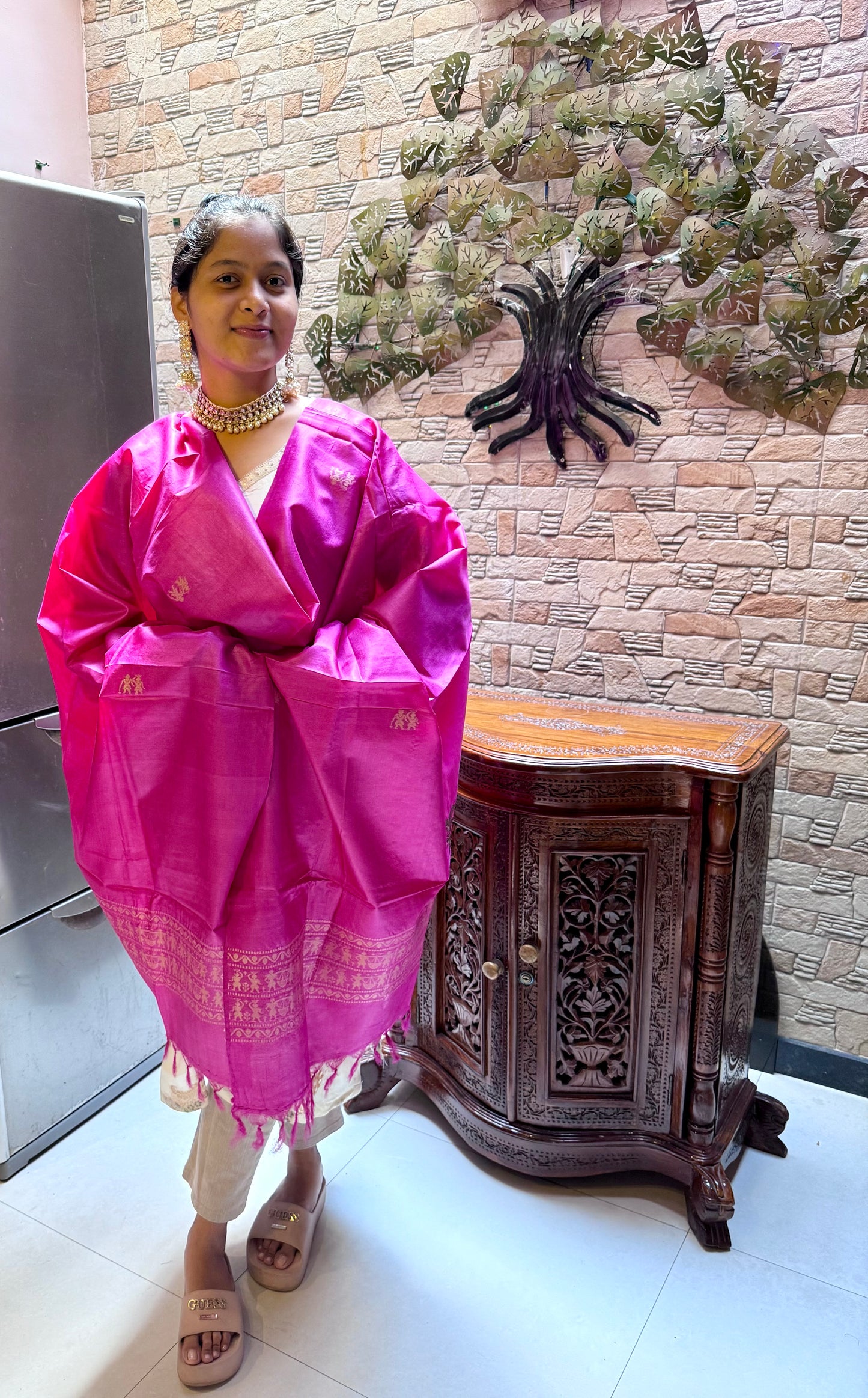 Pure Desi Tussar Kosa Dupatta