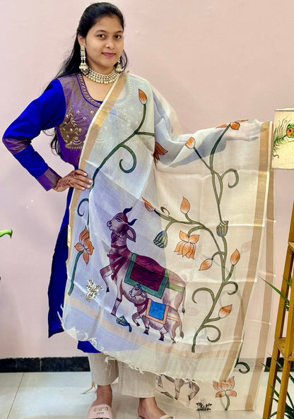 Sacred Motifs Pichwai Dupatta