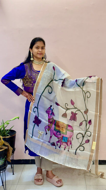 Sacred Motifs Pichwai Dupatta