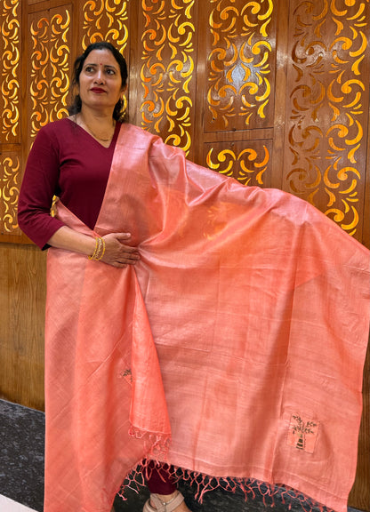 Pure Kosa Silk Plain Dupatta