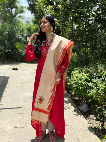 Durga-Face Kosa Dupatta