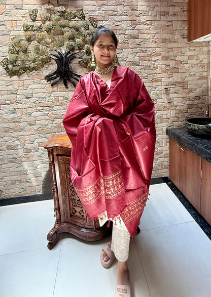 Pure Desi Tussar Kosa Dupatta
