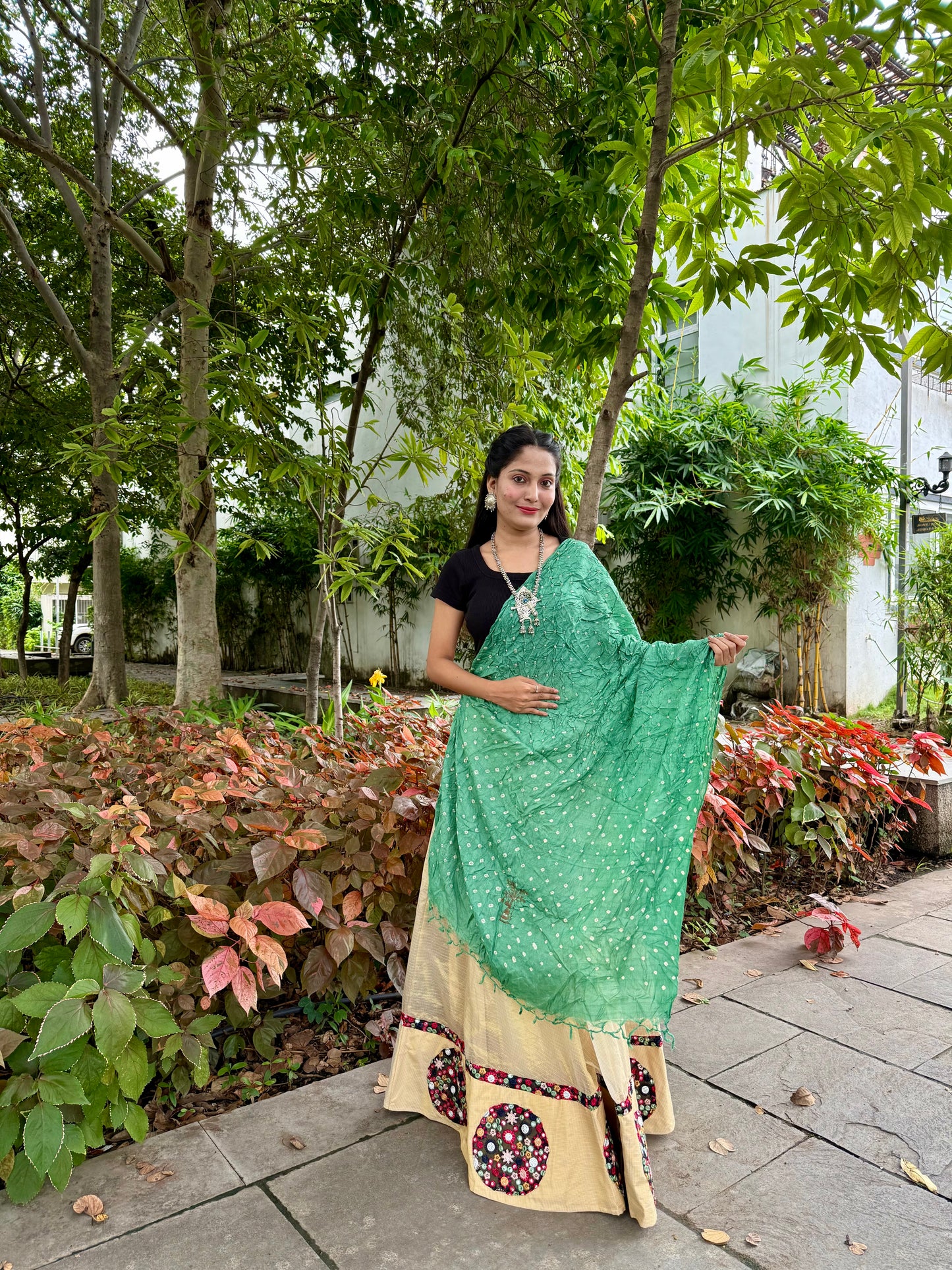 Bandhej Kosa Silk Dupatta