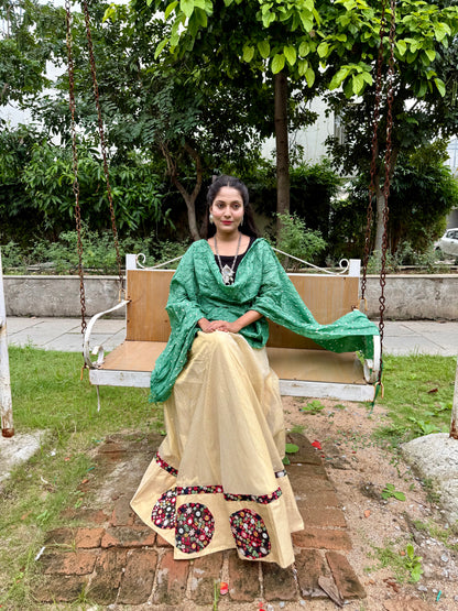 Bandhej Kosa Silk Dupatta
