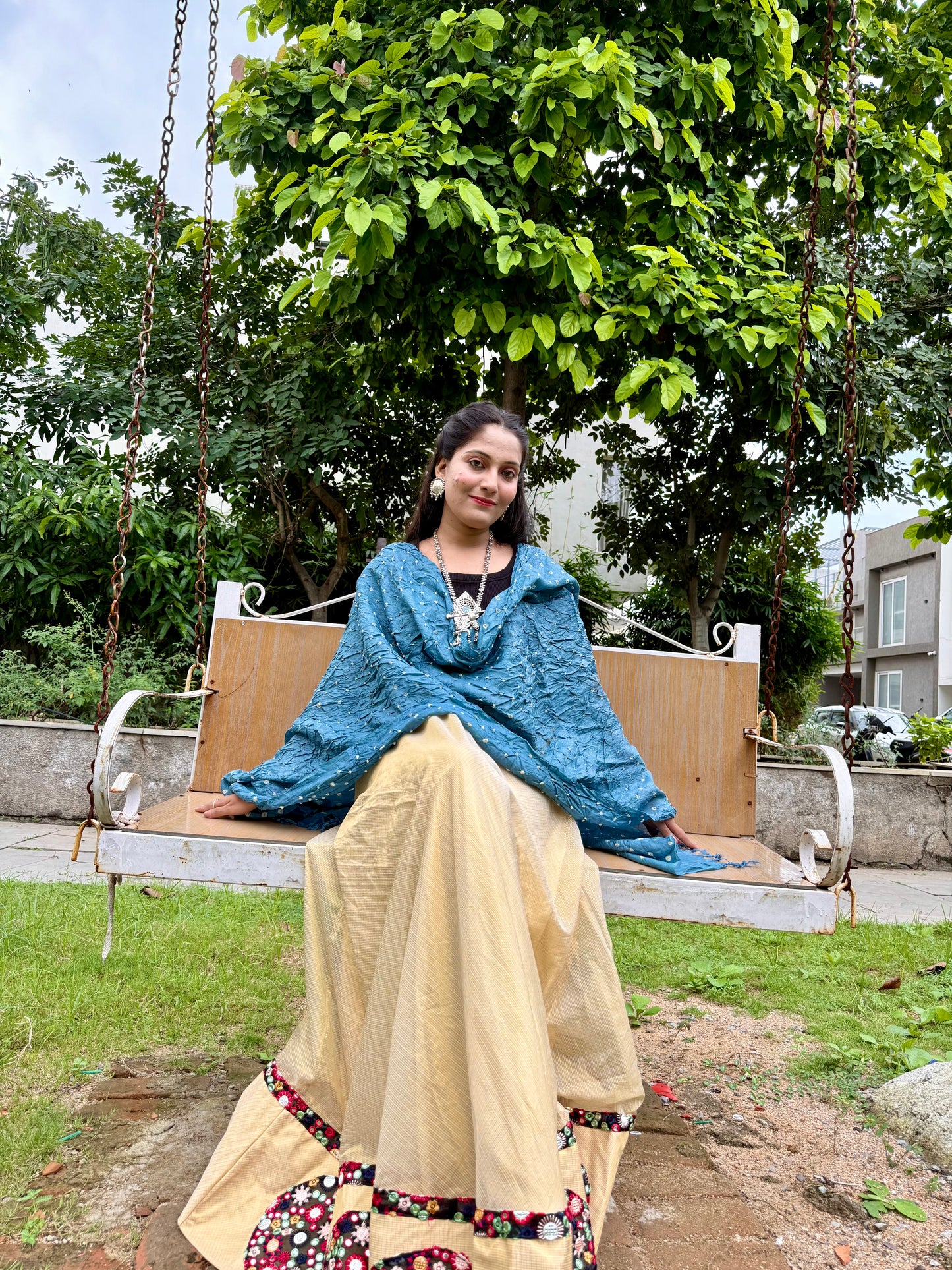 Bandhej Kosa Silk Dupatta