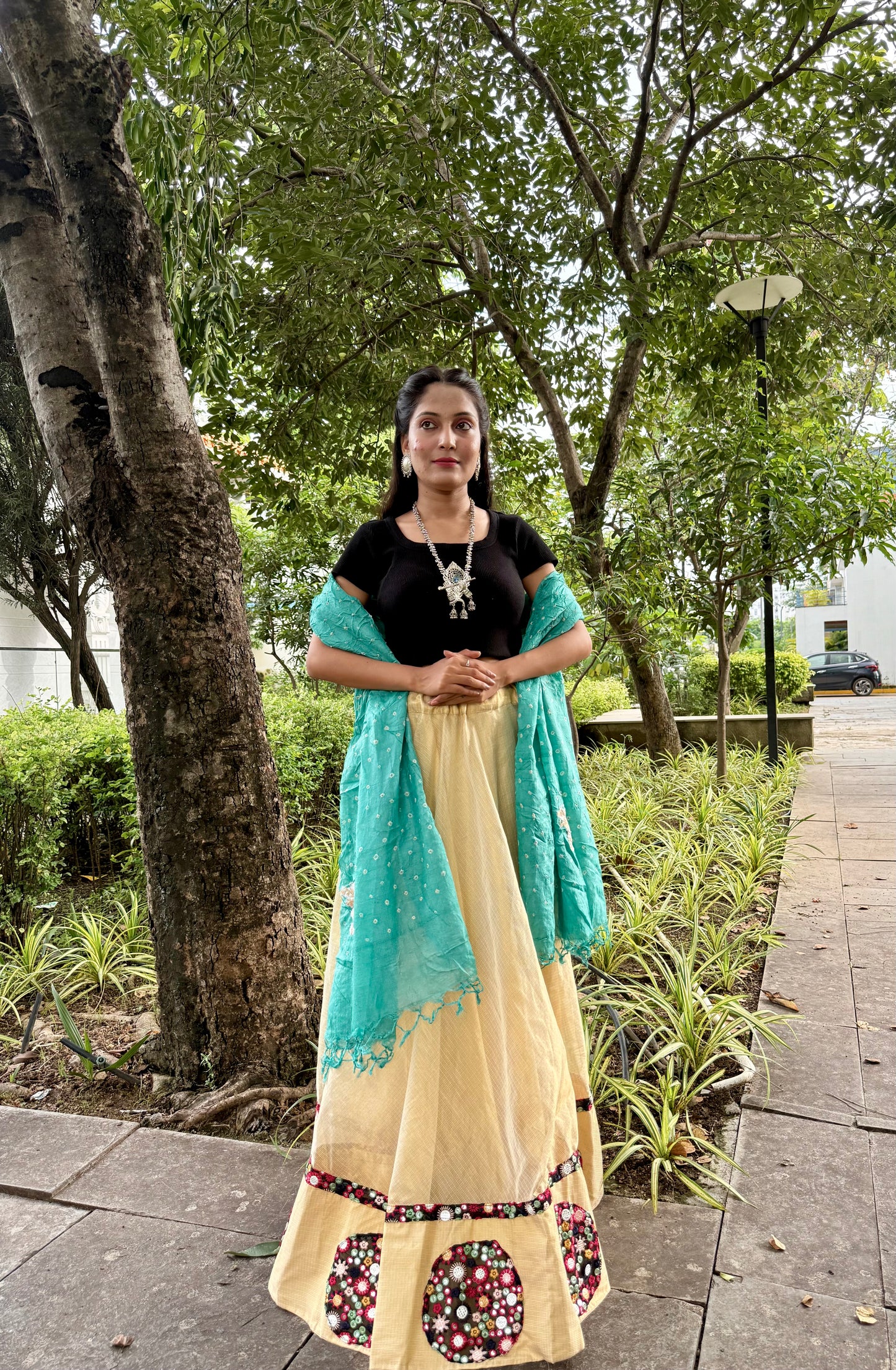 Bandhej Kosa Silk Dupatta