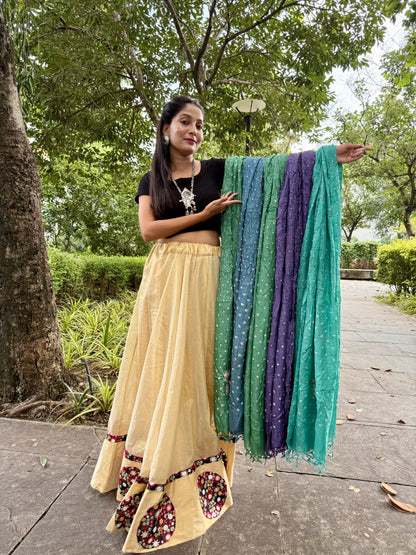 Bandhej Kosa Silk Dupatta