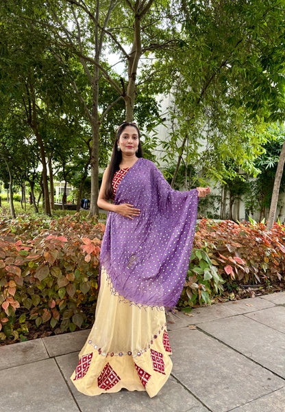 Bandhej Kosa Silk Dupatta