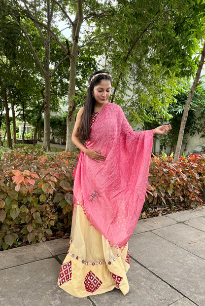 Bandhej Kosa Silk Dupatta