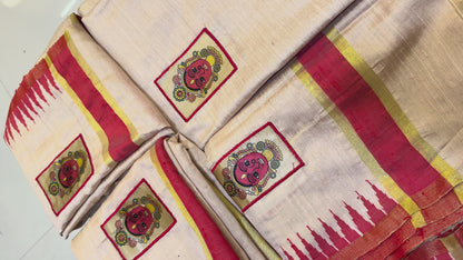 Durga-Face Kosa Dupatta