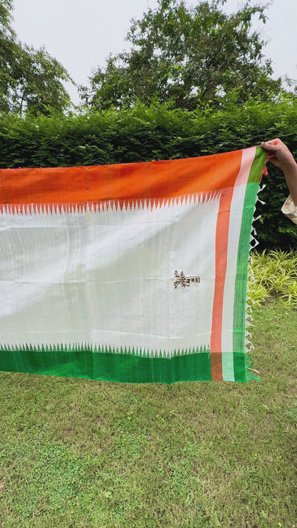 Tricolour Kosa Dupatta