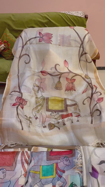 Sacred Motifs Pichwai Dupatta